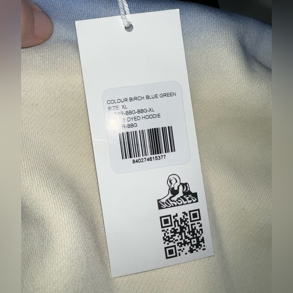 Jungle Jungle Spray Dyed Men’s Hooded Sweatshirt - Birch Blue Green XL NWT $130 - Picture 10 of 10